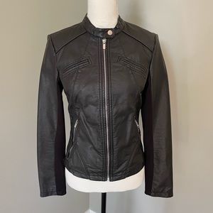 Express Leather-like Moto Jacket